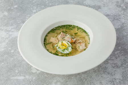 Куриный суп с домашней лапшой