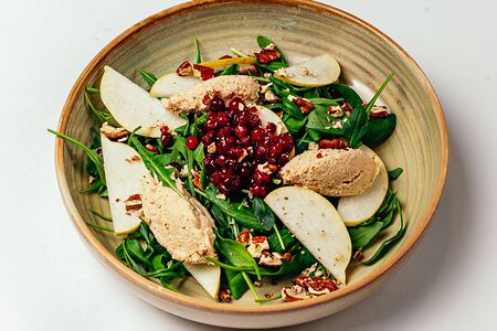 Салат с куриным паштетом