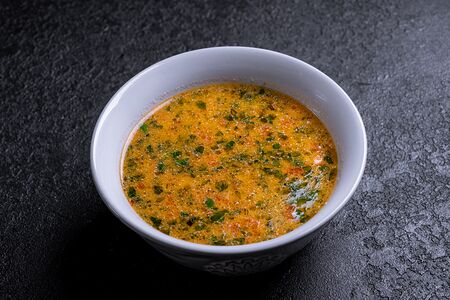 Уха с лососем