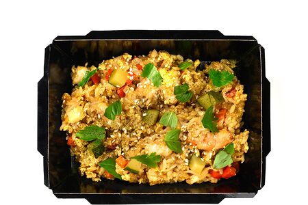 Пряный рис с цыпленком