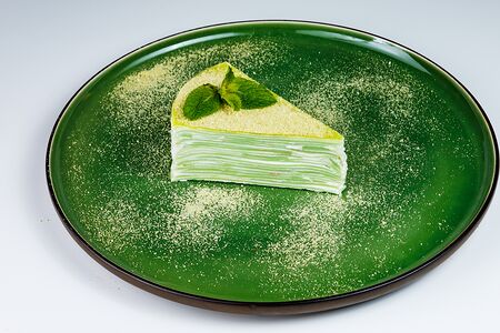 Блинный торт с матчей