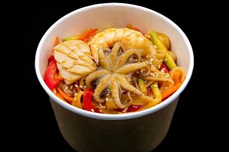 Лапша Удон с морепродуктами 