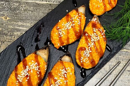 Запеченные мидии Гранд (ракушки)