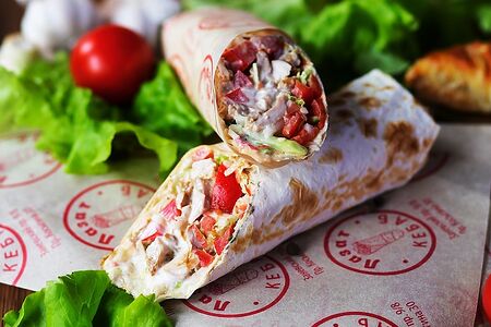 Шаверма с картошкой в лаваше