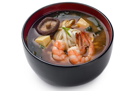 Суп Мисо с тигровой креветкой