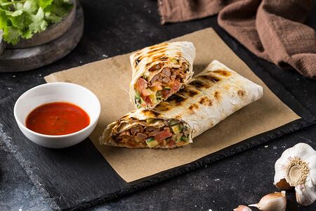 Шаурма на мангале из свинины 