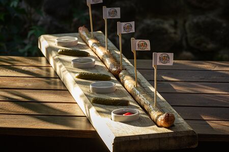 Метр домашней колбасы