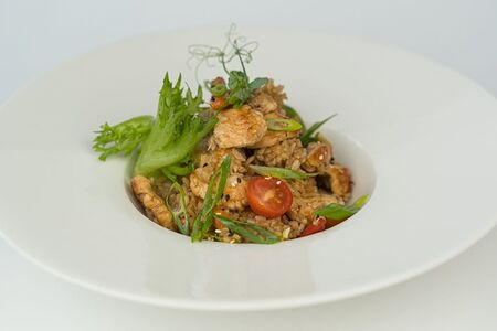 Рис с овощами и говядиной