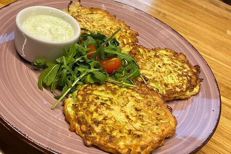 Кабачковые оладьи