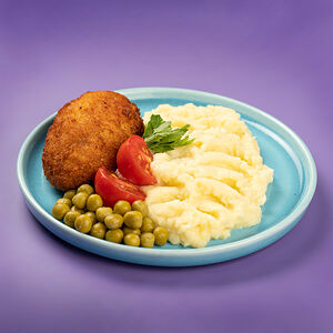 Котлета по-киевски с картофелем пюре