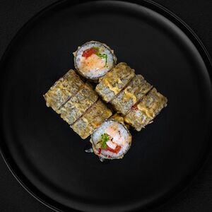 Темпура с курицей и карри соусом