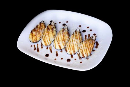 Мидии с пармезаном