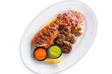 Окунь с канарским картофелем