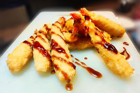 Креветки в кляре 