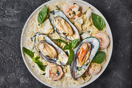 Ризони с морепродуктами