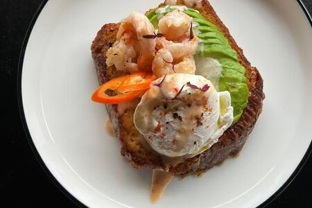 Бриошь с креветками