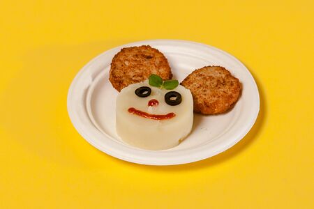 Куриные битки с картофельным пюре