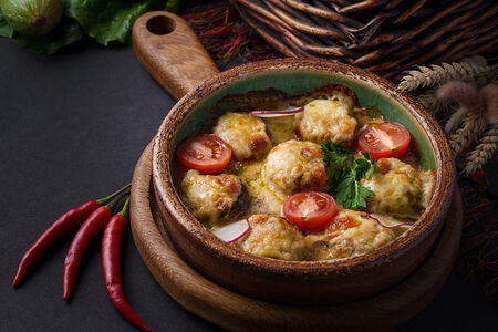 Шампиньоны запеченные с сыром