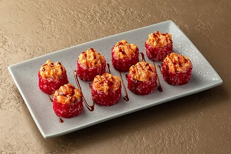 Ролл Канагава с лососем