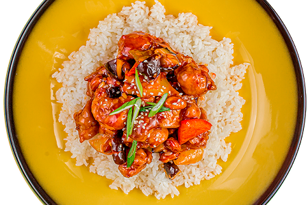 Рис с курочкой Гунбао