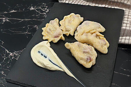 Вареники с вишней Ручная лепка