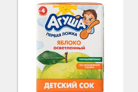 Детский сок Агуша Яблоко