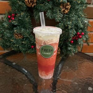 Зеленый Bubble Tea Арбузный рай с кокосовыми шариками