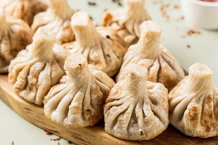 Жареные хинкали с бараниной 