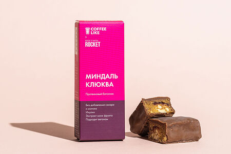 Батончик протеиновый с миндалем и клюквой в шоколаде CLxROCKITWITH, 40 г