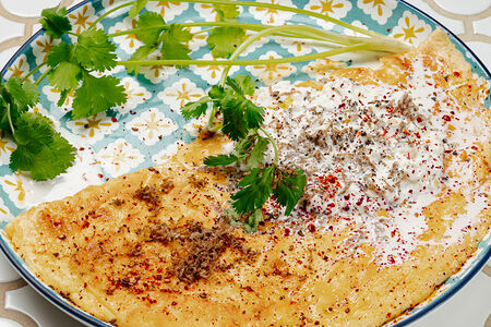 Омлет со страчателлой и трюфелем