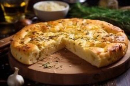 Фокачча с чесноком 