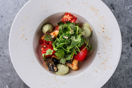 Салат с хрустящими баклажанами С собой