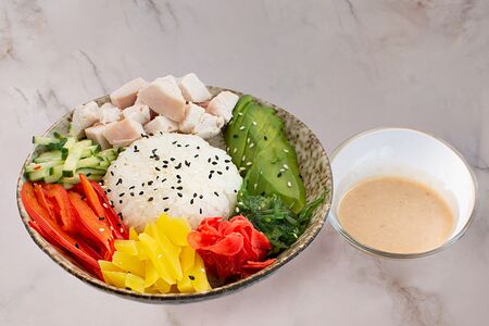 Поке с курицей