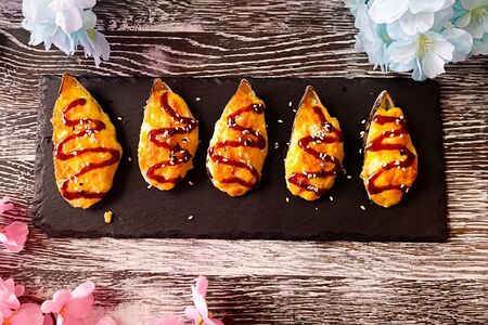 Запечённые мидии