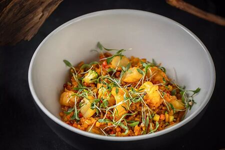 Рис жареный с морепродуктами