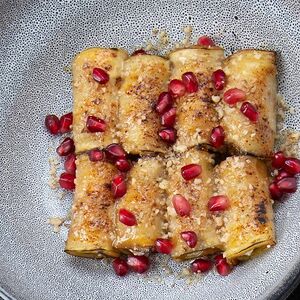 Рулетики из баклажанов