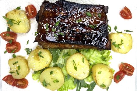 Свиные ребрышки в глазури