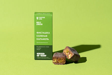 Батончик протеиновый фисташка и карамель в шоколаде CLxROCKITWITH, 40г