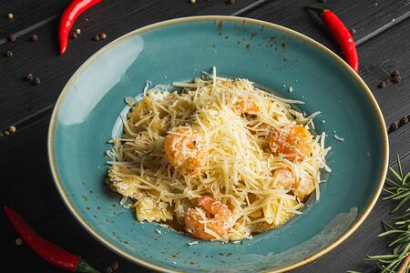 Паста с креветками