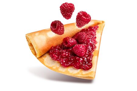 Блин с малиной 