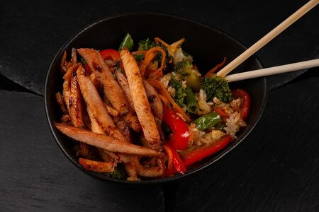 Рис с курицей