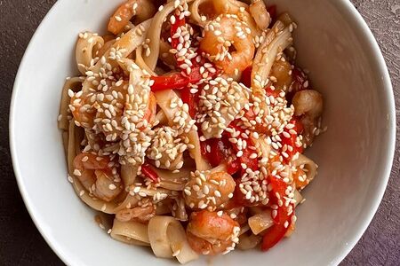 Удон с креветкой