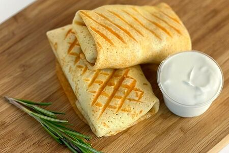 Блины с творогом