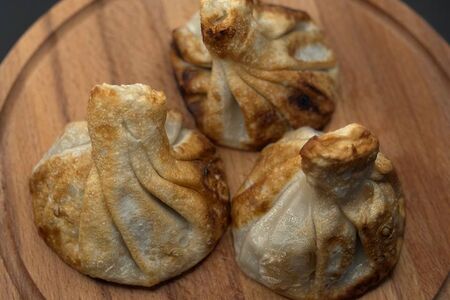 Хинкали жареные с сыром