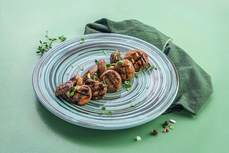 Шампиньоны гриль