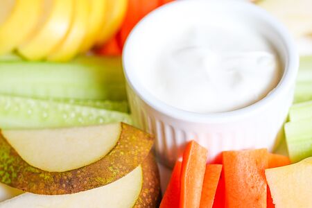 Овощной сет со сметаной