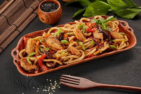 Лапша с курицей