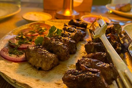 Баранья печень в бараньей сетке