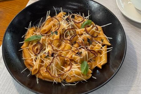 Пенне с белыми грибами