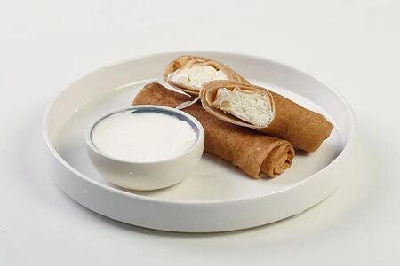 Блины с творогом